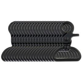 BIKICOCO 1'' Swivel Trigger Snap Hook Lobster Claw Clasp Spring Loaded Clip, D-Ring Ended, Black - Pack of 20