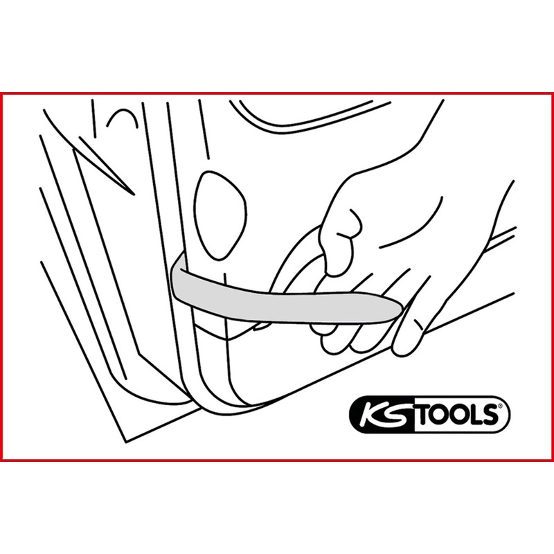 KS Tools 911.8120 Plastic Wedge Set, 5 Pieces