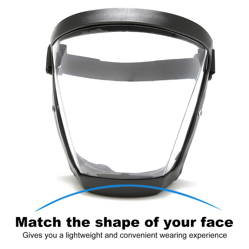 Face Shield Visor, Clear Full Face Protective Shield, Reusable Anti-Fog