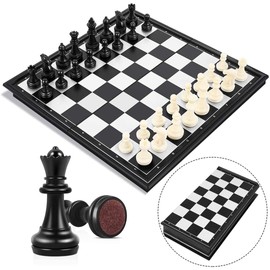 Ajedrez Magnético Profesional, Tablero Plegable de Madera con Piezas Imantadas, Juego de Ajedrez Clásico y Portátil para Niños, Adultos y Principiantes, Ideal para Viajes y Aprendizaje | Mastery Brand