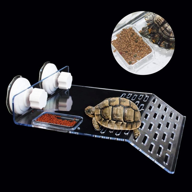 Acrylic Turtle Basking Platform - Reptile Habitat, Durable Floating Turtle