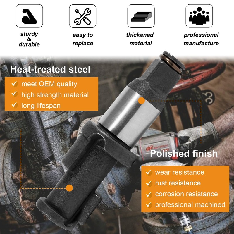 1/2” Air Impact Anvil with O-ring and Retainer Clip for