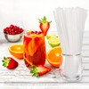 [100 Pcs] Bendy Individually Wrapped Plastic Straws - 8.25" Long