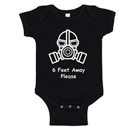 6 Feet Away Please premium cotton baby body suit, baby romper