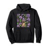 French Bulldog Lilacs Purple Vintage Flower Pattern Pullover Hoodie
