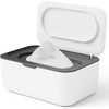 Wipes Dispenser, Refillable Wipe Container, Keeps Wipes Fresh, One-Handed Operation.