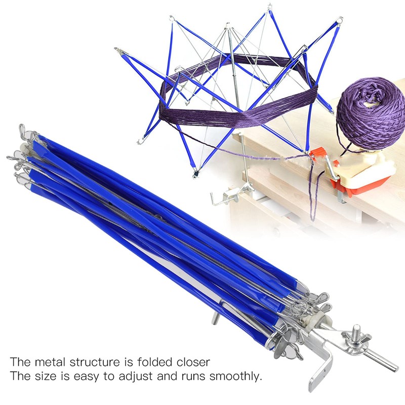 Knitting Umbrella Swift Yarn Winder, Fast Fixed Smooth Rotation Metal