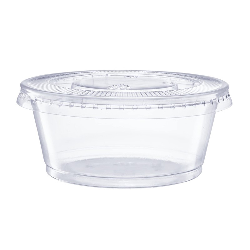 Comfy Package [3.25 oz. - 100 Count Clear Disposable Plastic