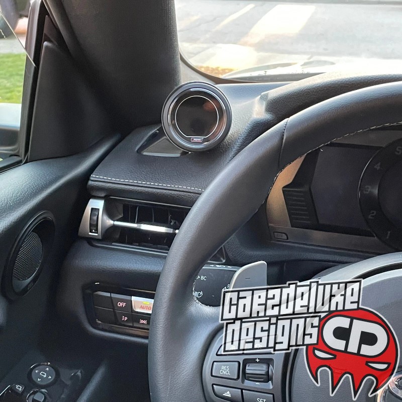 CARZDELUXE Single gauge pod mount for 2020-2023 GR Supra functional