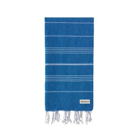 Blue Beach 3 Set Turkish Beach Towels-100x180cm Large Turkish Hammam Peshtemal Towel - Super Absorbent, Quick Dry, Lightweight, Compact for Swimming, Bath, Gym, Sauna and Travel (Blue,Turquoise,Mint)