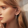 Faith Earrings 925 Sterling Silver Cross Faith Dangle Earrings Christian