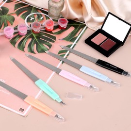 6 Pack Professional Nail Files, 2 in 1 Double-Ended Sword Nail Files Double Sided Sapphire Grit Nail File Metal Fingernail Files Multifunction Finger Nail Filers Nail Tools for Natural Nails