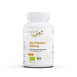 vitaworld Organic Triphala 500 mg, Triphala is a Traditional Herbal Blend of the Three Fruits Amalaki, Bibhitaki and Haritaki, Vegan, 120 Capsules