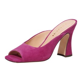 Coach Women's Laurence Suede Sandal Pump, DEEP Plum, 6