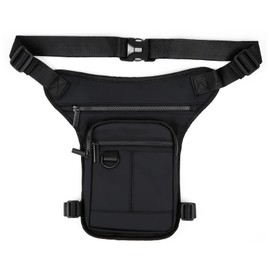 Mervokl Drop Leg Bag Belt Bags Waist Bag for Men Women Multi-Pocket Thigh Fanny Pack for Motorcycle Outdoor Travel Hiking Climbing Black