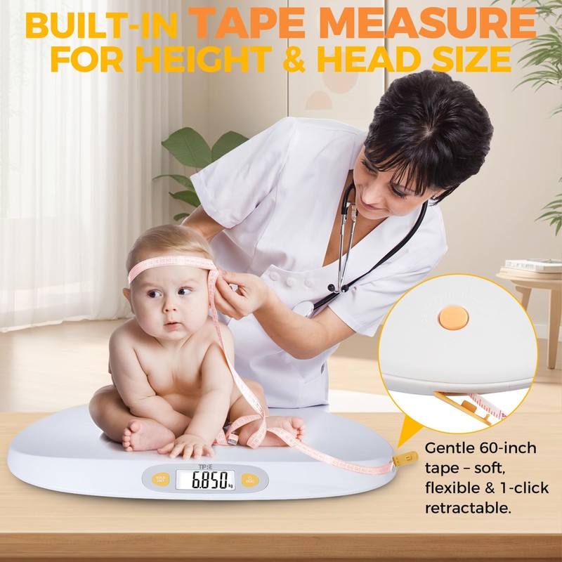 TIPRE Baby Scale for Weighing, 55 lb/0.01 lb Digital Infant
