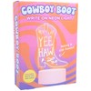 Fizz Creations Cowboy Boot Write On Neon Light. USB-Powered Write