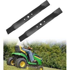 ELITEWILL 2Pcs Lawn Mower Blades for 42" John Deere Mowers Lawn Mower Parts Replaces OEM