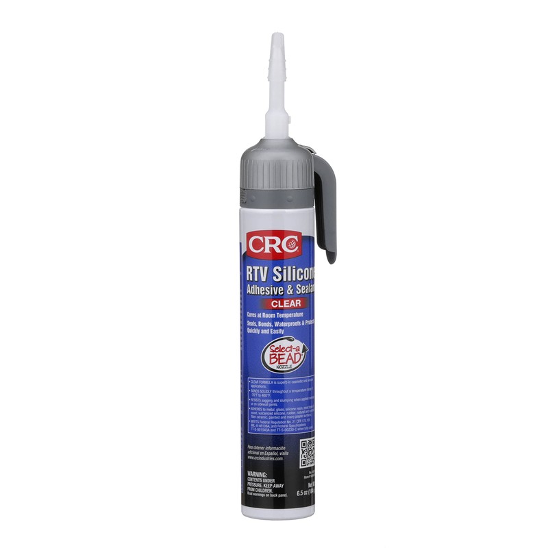 CRC RTV Silicone Sealant 14055 – 6.5 Wt Oz., Clear,