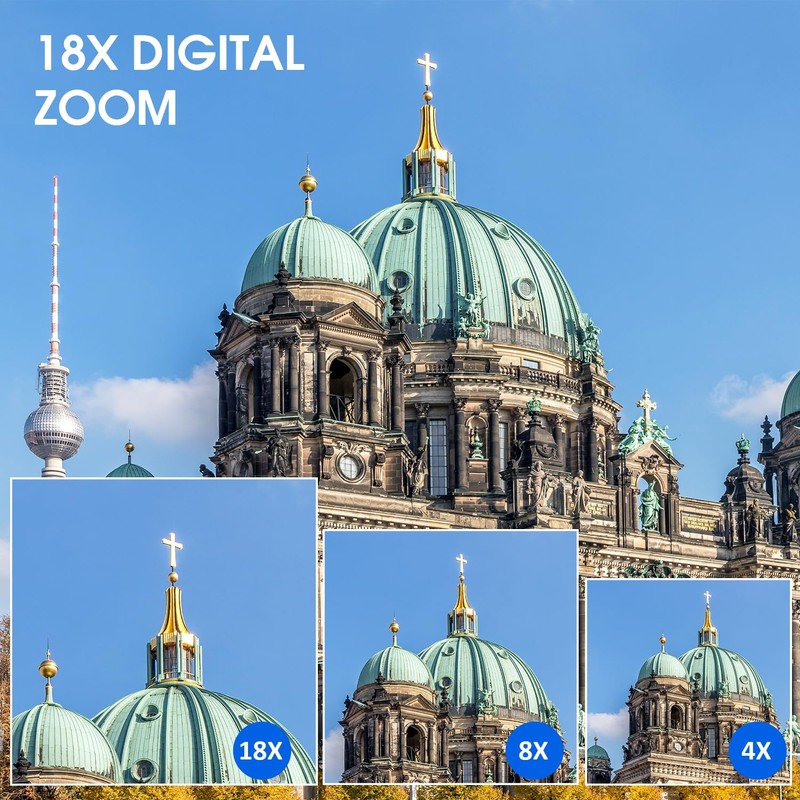 Digital Camera, FHD 4K Kids Camera 48MP Point and Shoot