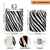 FLildon Zebra Print Black & White Qtip Holder Dispenser, Bathroom