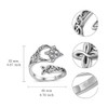 ROYNRAU Vintage Celtic Knot Ring for Women, Boho Witches Protection
