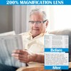 Magnifying Glasses with Light, 200% Magnification, USB Rechargeable LED Lighted