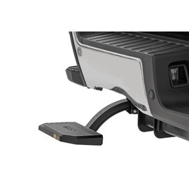 Rough Country Retractable Bed Step for Ford F-250/F-350 SuperDuty (2023-2025) - Manual Pull Tailgate Step, Non-Slip Truck Step