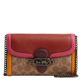 Coach Jade Chain Crossbody, QB/Tan/Redwood Multi
