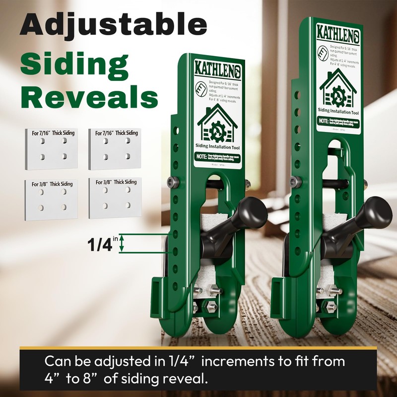 Pro Siding Installation Tools, Siding Gauge Tools, Adjustable Reveal, Heavy-Duty