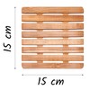 Leddy Living Bamboo Wood Heat Resistant Trivet - Table Mat