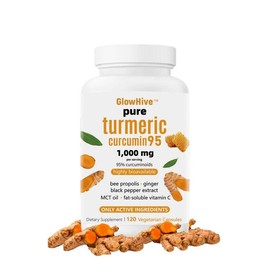 Turmeric Curcumin 1,000mg – 95% Curcuminoids with Black Pepper & MCT Oil, No Fillers, Non-GMO, 120 Vegetarian Capsules