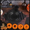 Kochorie 480 Pieces Black Plastic Dinnerware Set for 60 Guests