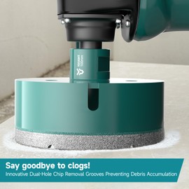 4 Inch Diamond Hole Saw - 100 mm M14 Shank Diamond Core Drill Bit for Angle Grinder, Dry/Wet Hole Opener, Ideal for Tile Granite Marble Glass Ceramic Brick Stone