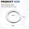 sourcing map 2 Sets AXK6590 Thrust Needle Roller Bearings with