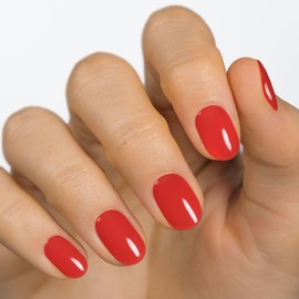 MOYOU LONDON Semi Cured Gel Nail Strips - 20 Pcs. Gel Nail Wraps for Salon-Quality Manicure - Works with Any UV Lamp - Easy to Apply, Trim, & Remove Nails Stickers