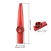MECCANIXITY Kazoo Musical Instrument Aluminum Alloy Red with Flute Diaphragm