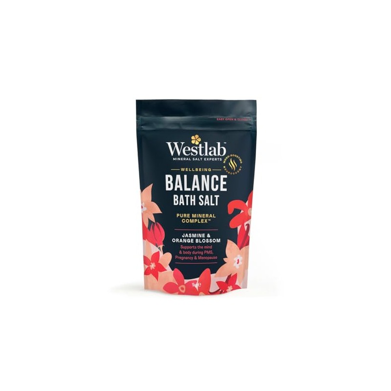 Westlab Wellbeing Balance Bath Salts 1kg Jasmine & Orange Blossom