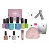 Mussa Kit Gel Gama 6p+lampara Uv/led 48w Rosa+base+top+aceite+lima