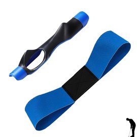 2 PCS Golf Training Aids Set, Durable Golf Grip Training Aid Grip Trainer Golfs, Lightweight Golfs Swing Training Aid and Swing Band Suitable for Men Women Beginners