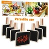jojofuny 20 Pcs Mini Chalkboard Signs Wooden Clips Small Chalkboard