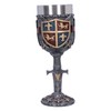 Nemesis Now Heraldic Goblet 20cm, Resin, Silver, Sword and Shield
