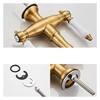 WIMPBLADB Kitchen Ceramic Handle Faucet European Style Full Brass Retro