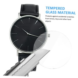 TEHAUX 3sets Tempered Glass Screen Protectors for Watch Full Coverage Scratch Design High Definition Protection for Watch Screen Durable and Shockproof Cover 4pcs*3