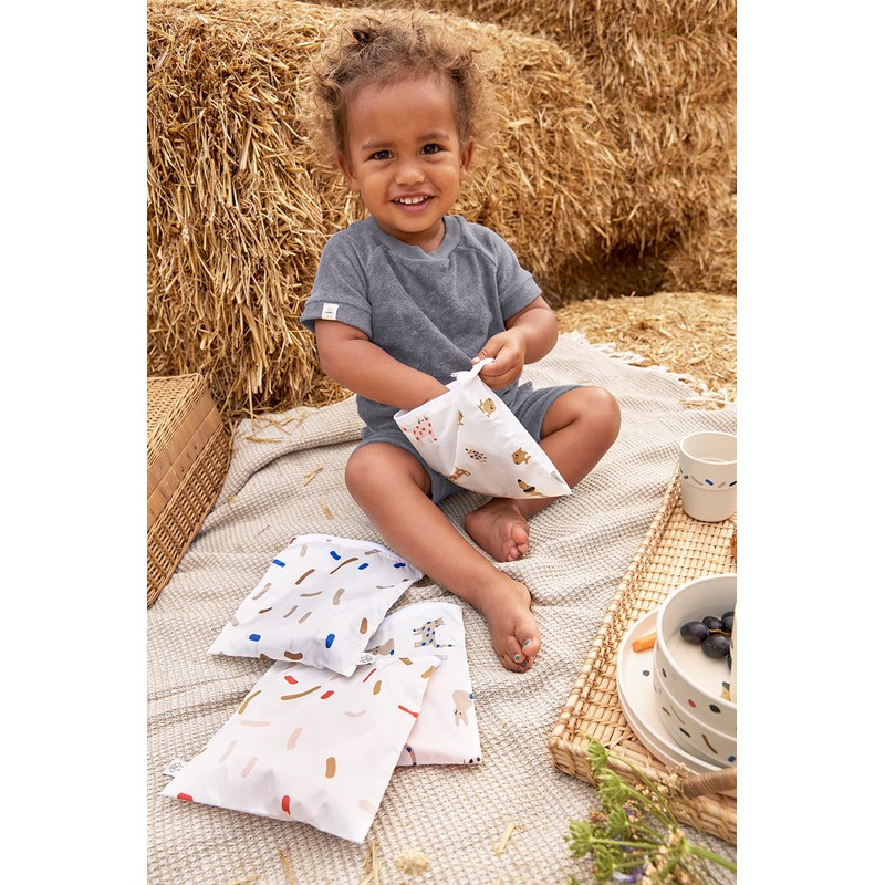 LÄSSIG Reusable Storage Bag Snack Bag 2 Pieces/Snack Bag Little