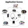 UHF Headset Wireless Microphone Professional Wireless Mic Set 6.35mm Receiver