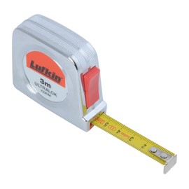 Lufkin Ultralok tape measure with chromed plastic housing, T0060402304