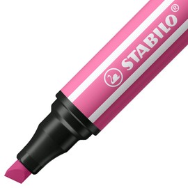 Premium Fibre-Tip Pen with Chisel Tip - STABILO Pen 68 MAX - Pack of 5 - Heliotrope