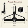 Heavy Duty 3 Point Quick Hitch 2" Receiver, Compatible with