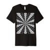 Starlight Speeding Mid-Century Pattern White On Black Premium T-Shirt